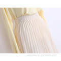 Skirt Casual Dresses High Waist Pleated Skirt